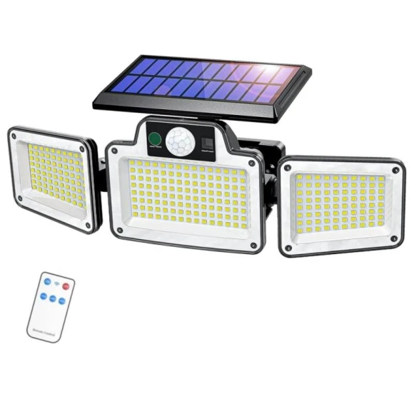 Solar Powered Outdoor Wall Lamp with Motion Sensor — Outdoor Security & Flood Lighting, Intelligent Living Hall