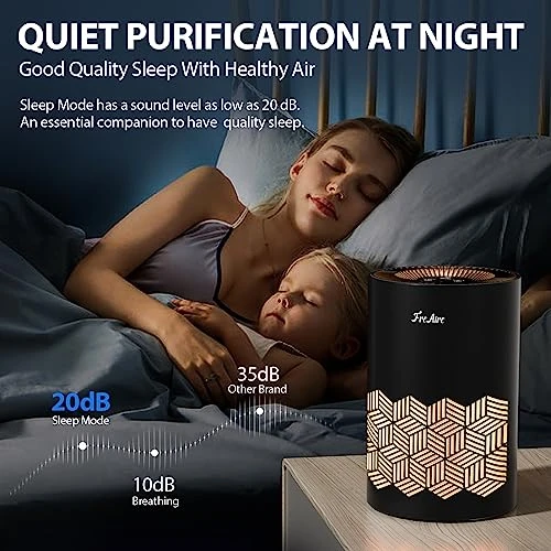 HEPA Air Purifier with RGB Lights — Activated Carbon Air Purifiers, FreAire