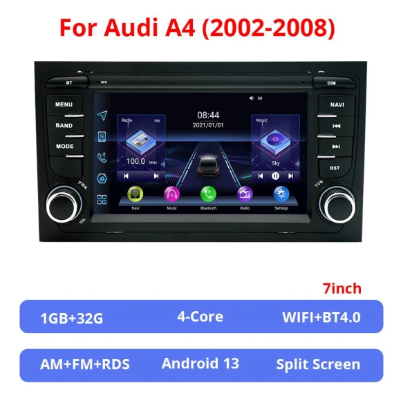 Touch Screen WIFI Car Radio GPS Multimedia Stereo — Car Infotainment System, NAVIGUIDE Car Life