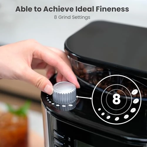 10-Cup Coffee Maker with Built-in Burr Grinder — Beverage Warmers, Gevi