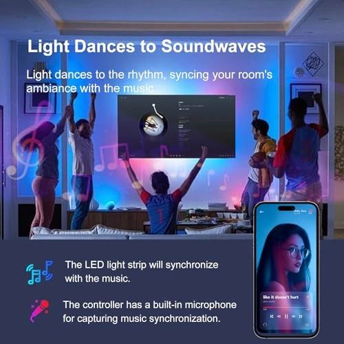 Music Synchronized Smart LED Strip Lights — LED Strips, FBY