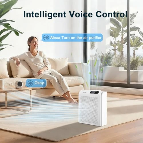 Smart Air Purifier for Home Bedroom Large Rooms — Activated Carbon Air Purifiers, MATONC