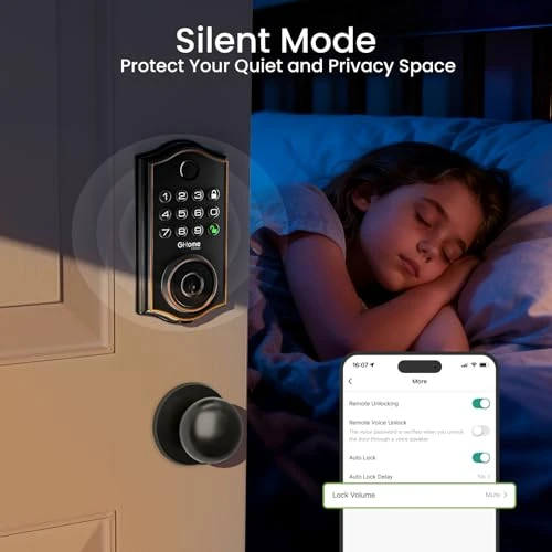 Smart Deadbolt Front Door Lock, GHome Smart
