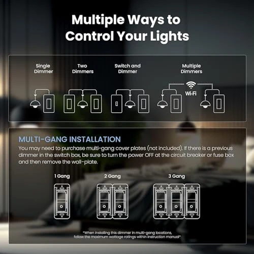 Smart Dimmer Switch — Light Dimmers, Feit Electric
