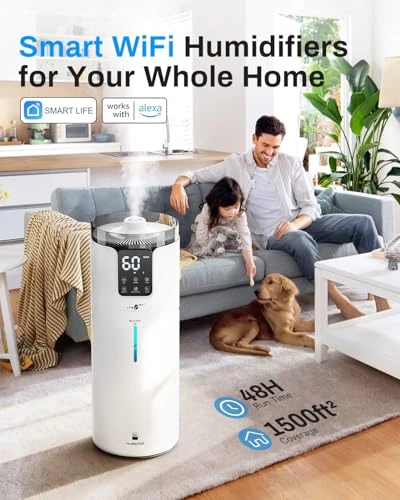 Smart Humidifier for Large Rooms — Air Moisturizers, Lacidoll