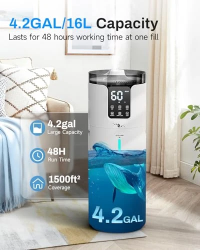 Smart Humidifier for Large Rooms — Air Moisturizers, Lacidoll