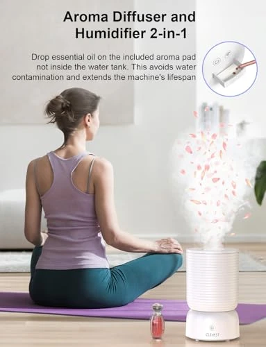 Smart Humidifier with Essential Oil Diffuser — Air Moisturizers, CLEVAST