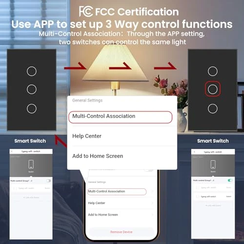 Smart Light Switch — Dimmer Switches, LOUYSGEN