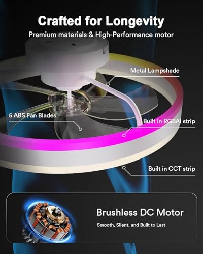 Smart WiFi Ceiling Fan with Lights — Ceiling Fans, Lumary