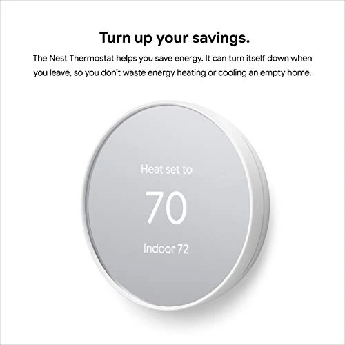 Thermostat - Smart Thermostat for Home - Programmable Wifi Thermostat - Snow (Renewed) — HVAC Controls, Google