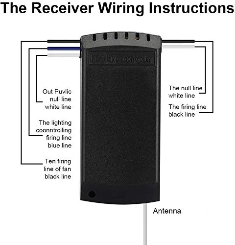 Universal Ceiling Fan Light Remote Control Kit — Ceiling Fan Wall Controls, QIACHIP