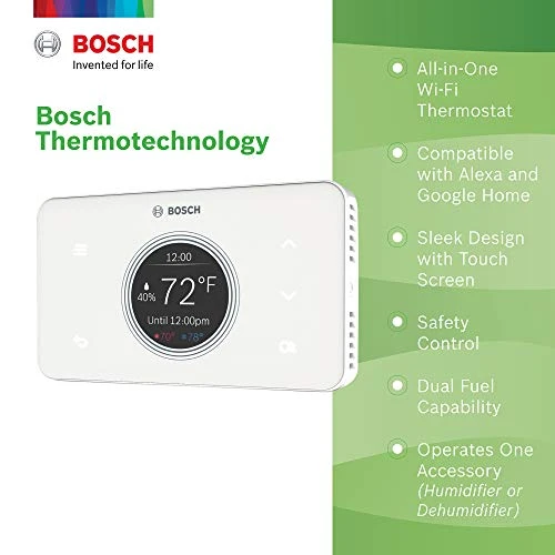 Wi-Fi Thermostat with Touch Screen and Safety Control — HVAC Controls, BOSCH