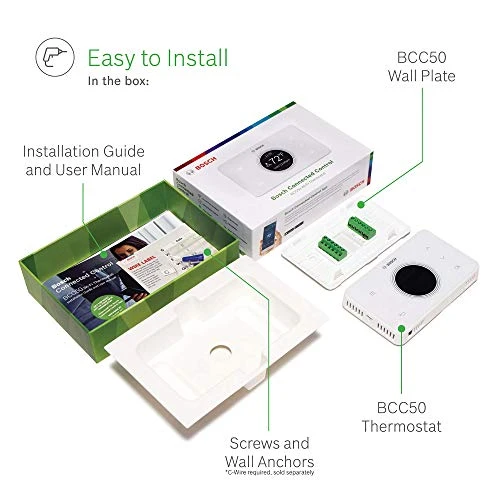 Wi-Fi Thermostat with Touch Screen and Safety Control — HVAC Controls, BOSCH