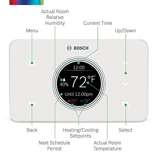 Wi-Fi Thermostat with Touch Screen and Safety Control — HVAC Controls, BOSCH