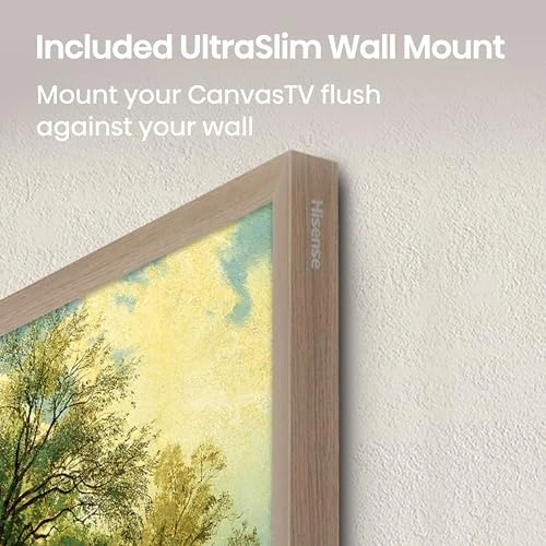 75-Inch Class QLED 4K CanvasTV with Dolby Vision HDR and Google Smart TV — Television, Hisense
