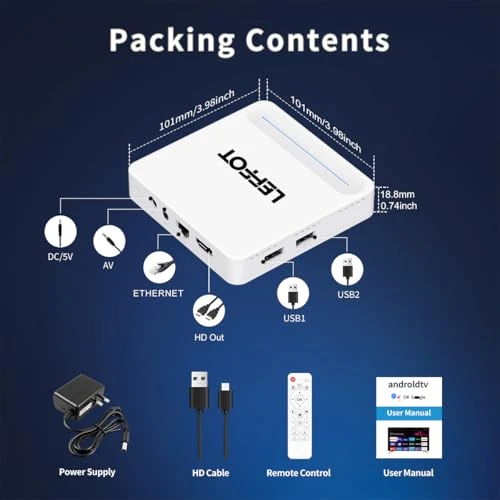 Android TV Box — Streaming Devices, LEFFOT