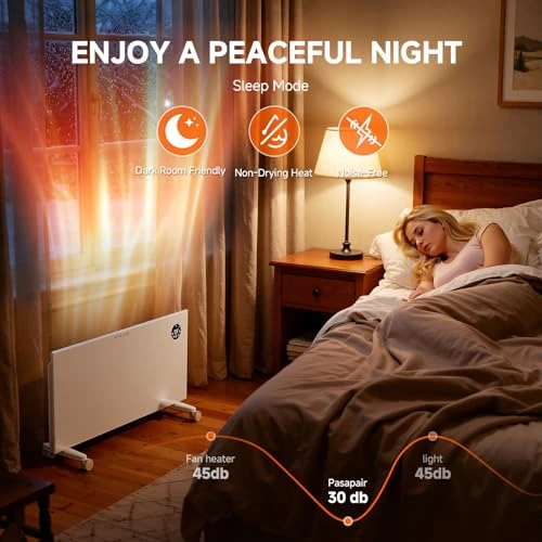 Convection Panel Space Heater with WiFi App Control — Portable Heating Solutions, Pasapair