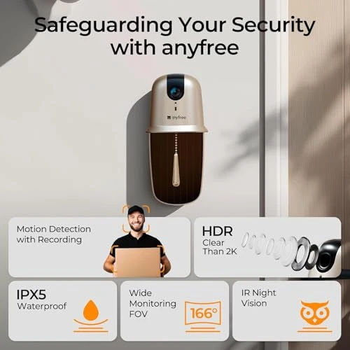 Doorbell Camera Wireless with Chime — Kits, anyfree
