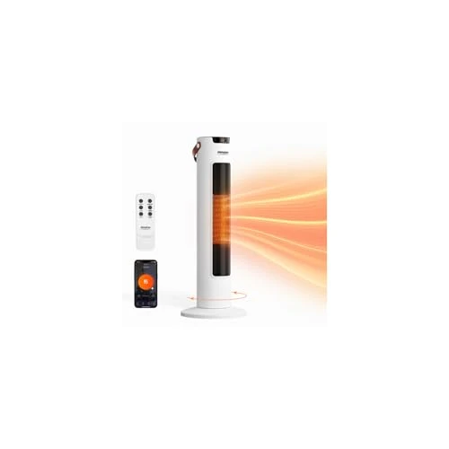 Electric Space Heater with Remote and App Control — Portable Heating Solutions, ROVSUN