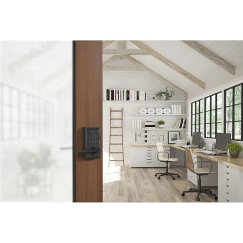 Encode Century WiFi Latitude Lever Smart Keyless Entry Touchscreen Door Lock — Electromagnetic Security Locks, SCHLAGE