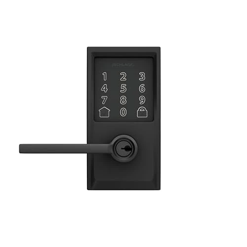 Encode Century WiFi Latitude Lever Smart Keyless Entry Touchscreen Door Lock — Electromagnetic Security Locks, SCHLAGE