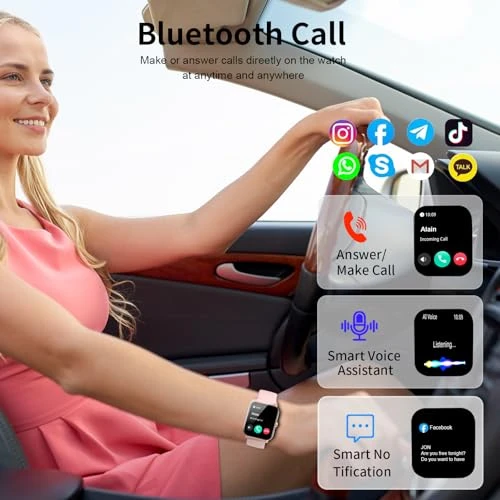 Fitness Tracker with Bluetooth Calling — Smartwatches, QONBINK
