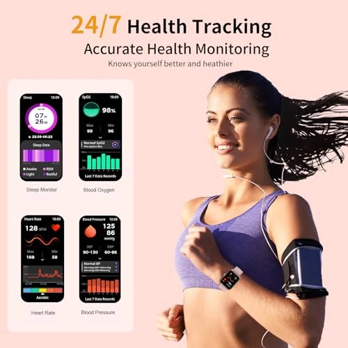 Fitness Tracker with Bluetooth Calling — Smartwatches, QONBINK