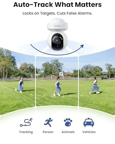 Outdoor Plug-in WiFi 6 Security Camera — Dome Surveillance Cameras, Reolink