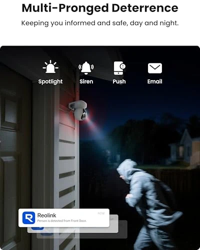 Outdoor Plug-in WiFi 6 Security Camera — Dome Surveillance Cameras, Reolink