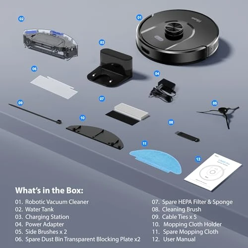 Robot Vacuum and Mop Combo — Smart Cleaning Robots, Tikom