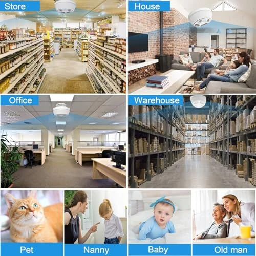 Security Camera with Smoke Detector — Covert Surveillance, WNAT