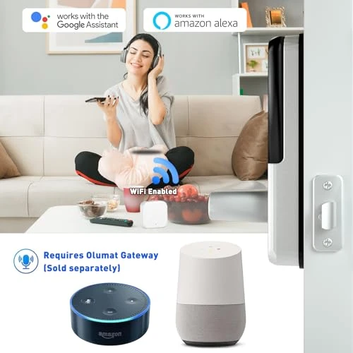 Smart Lock with Handle — Card Readers, OLUMAT