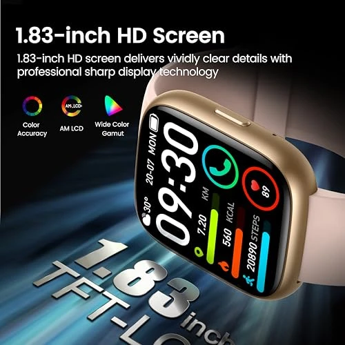 Smart Watch with Alexa Built-in, HD Touchscreen Fitness Tracker with Bluetooth Calling, Heart Rate/Sleep Monitor, 120+... — Smartwatches, Cillso