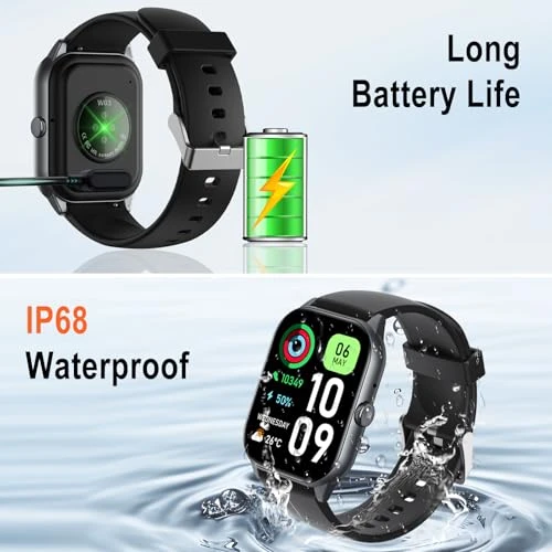 Smart Watch with Bluetooth Calling and Fitness Tracking — Smartwatches, ISKOVI