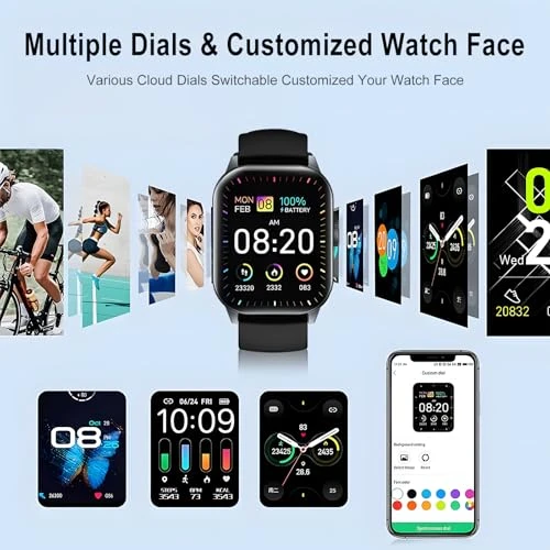 Smart Watch with Bluetooth Calling and Fitness Tracking — Smartwatches, ISKOVI