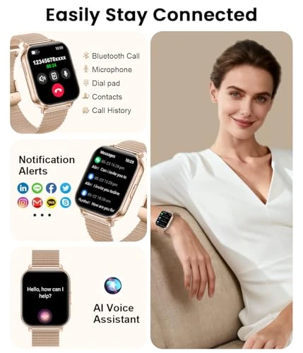 Smart Watch with Large Battery and Health Tracking — Smartwatches, Fitoncloud