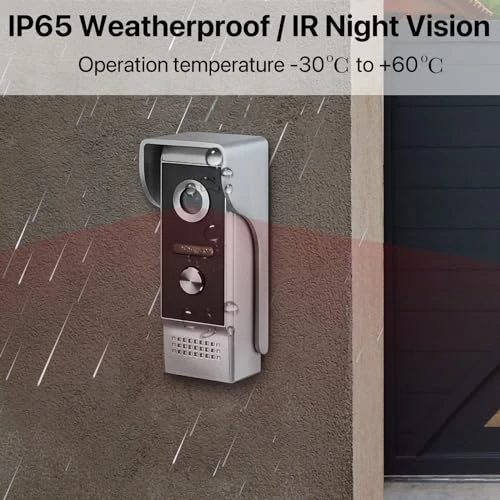 Video Doorbell Intercom System with Monitor — Smart Home Security, AMOCAM