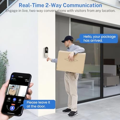 WiFi Video Doorbell Camera with Human Detection — Smart Home Security, NariOrbi