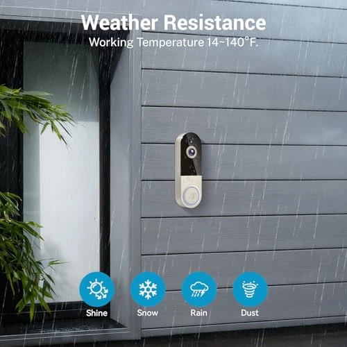 Wireless Doorbell Camera — Outdoor Security Cameras, MeshSear