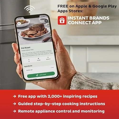 6.5 Quart Air Fryer & Pressure Cooker Combo with Wi-Fi — Electric Pressure Cookers, Instant Pot