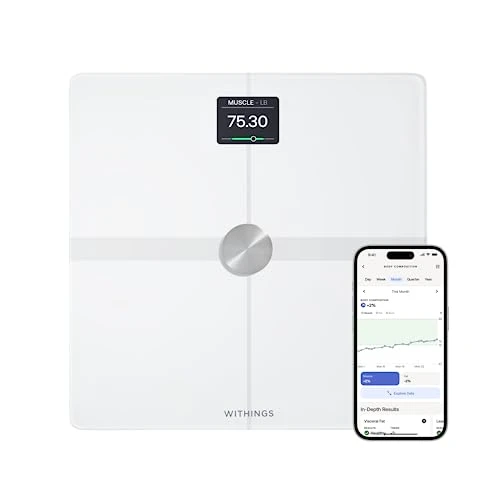 Accurate Scale for Body Weight and Fat Percentage — Body Composition Analysis, Withings