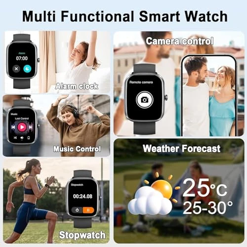 AI Smart Watch with ChatGPT, Bluetooth Calling, 110+ Fitness Modes, Health Monitor, IP68 Waterproof — Smartwatches, uaue