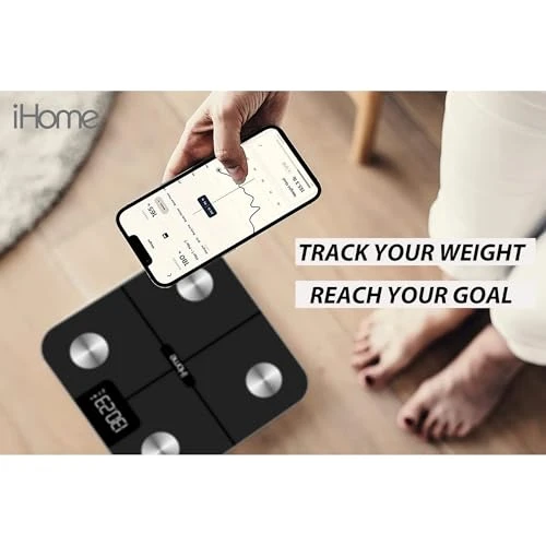 Digital WiFi Smart Scale for Body Weight — Weight Management Tools, iHome