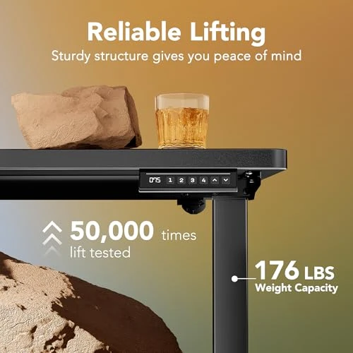 Electric Standing Desk Adjustable Height — Mounts, HUANUO