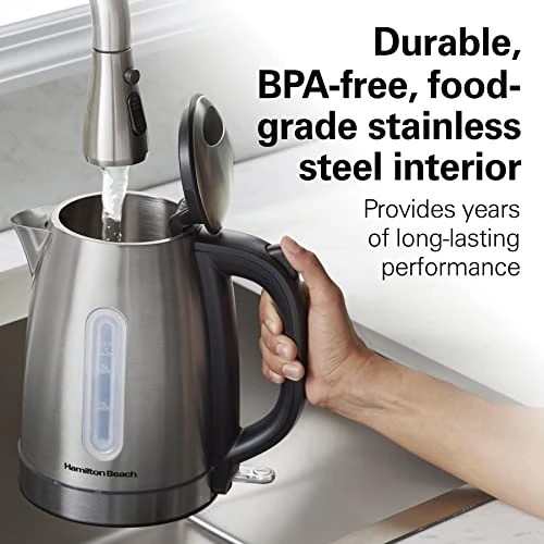 Electric Tea Kettle with LED Light Ring — Electric Kettle, Hamilton Beach