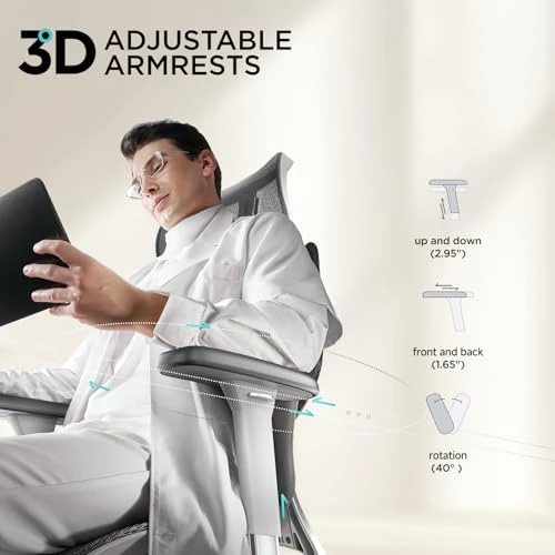 Ergonomic Office Chair — Desk Chairs, Hbada