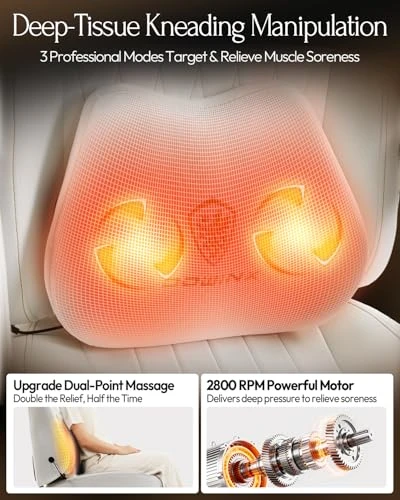 Gaming Chair with Shiatsu Neck Massager and Lumbar Support — Gaming Chairs, Dowinx