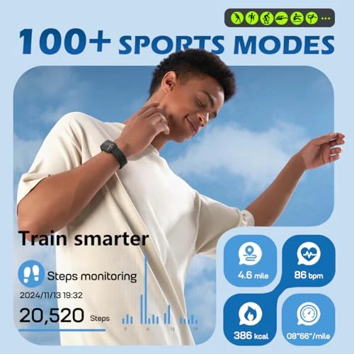 Health Fitness Tracker with Blood Oxygen Monitor, Heart Rate, Blood Pressure, and Sleep Tracking — Smartwatches, MorePro