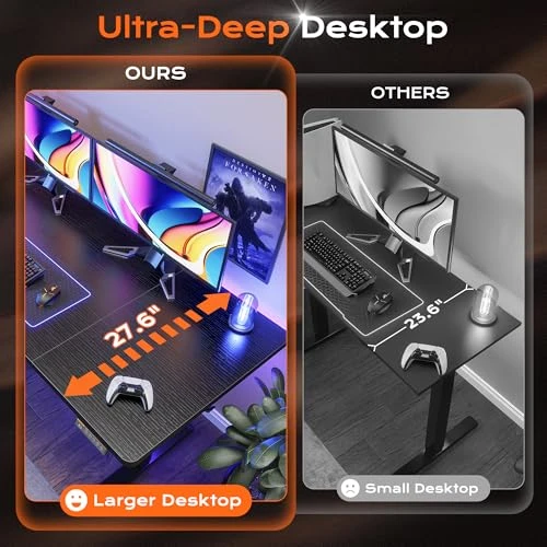 Large Electric Standing Desk — Mounts, Huuger