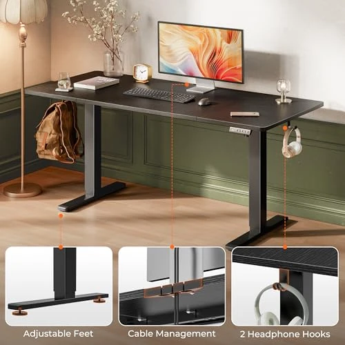 Large Electric Standing Desk — Mounts, Huuger